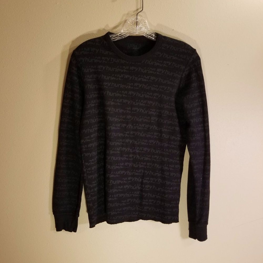 HURLEY long sleeve black top